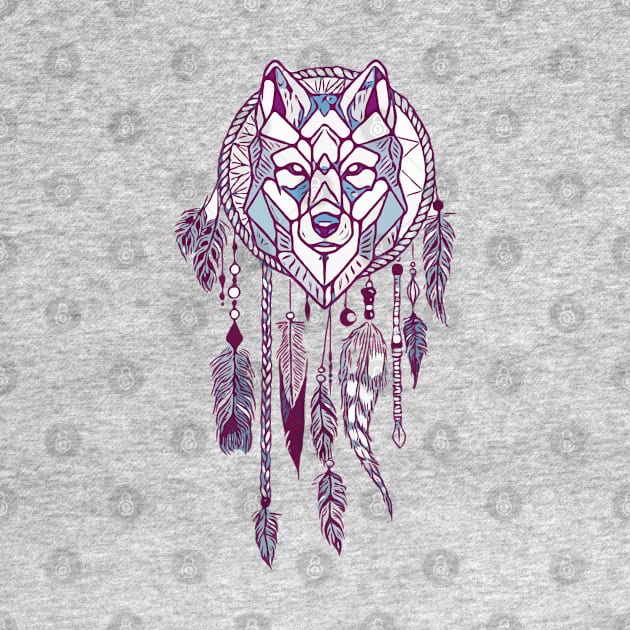 Dream catcher wolf by Birdbox